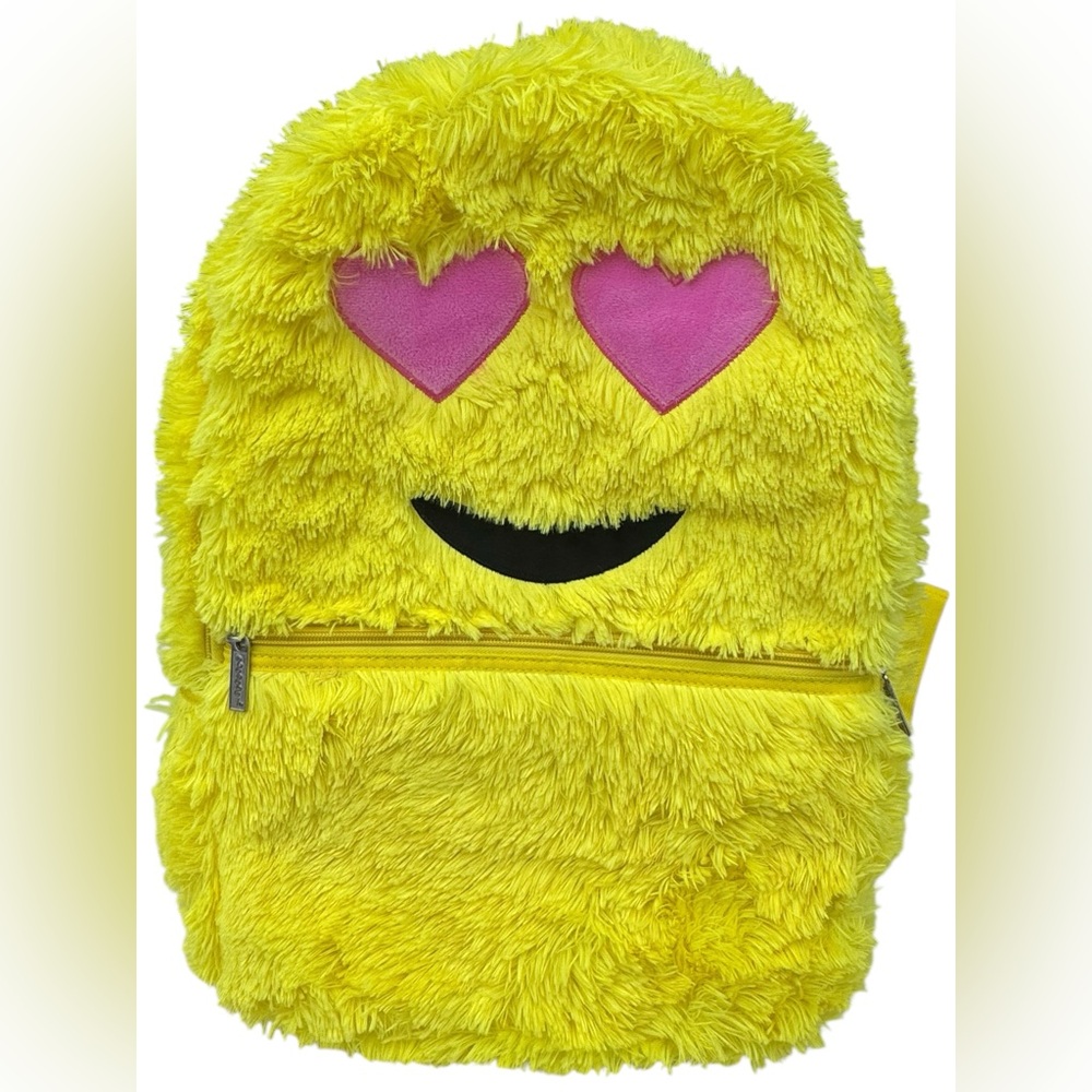Backpack Bookbag iScream Fun Furry Heart Eyes Emoji